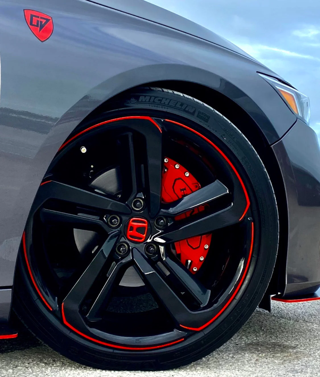 2018-2022 HONDA ACCORD SPORT OVERLAY RIM CHROME DELETE REPAIR KIT - Image 3