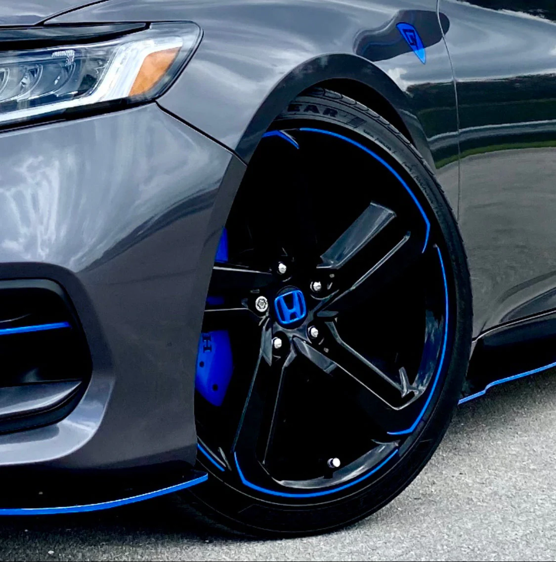 2018-2022 HONDA ACCORD SPORT OVERLAY RIM CHROME DELETE REPAIR KIT - Image 5