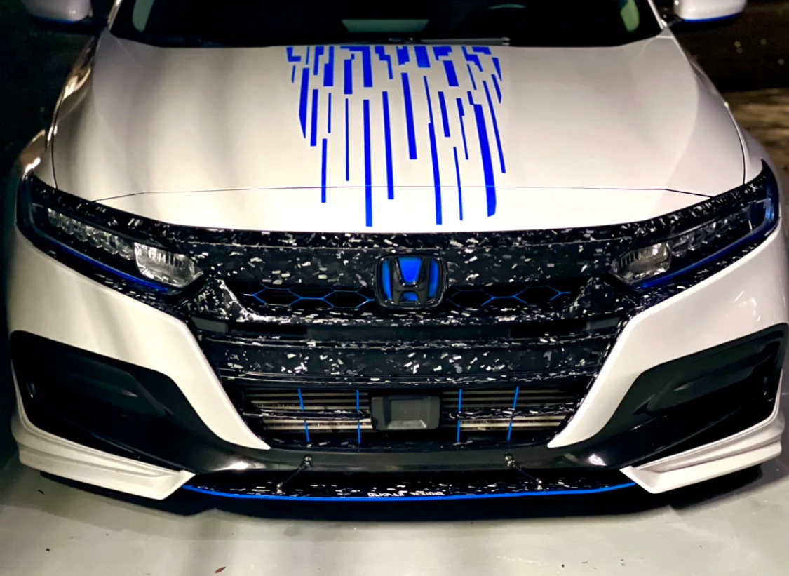 2018-2022 HONDA ACCORD 3M REFLECTIVE MATRIX HOOD STRIPE - Image 5