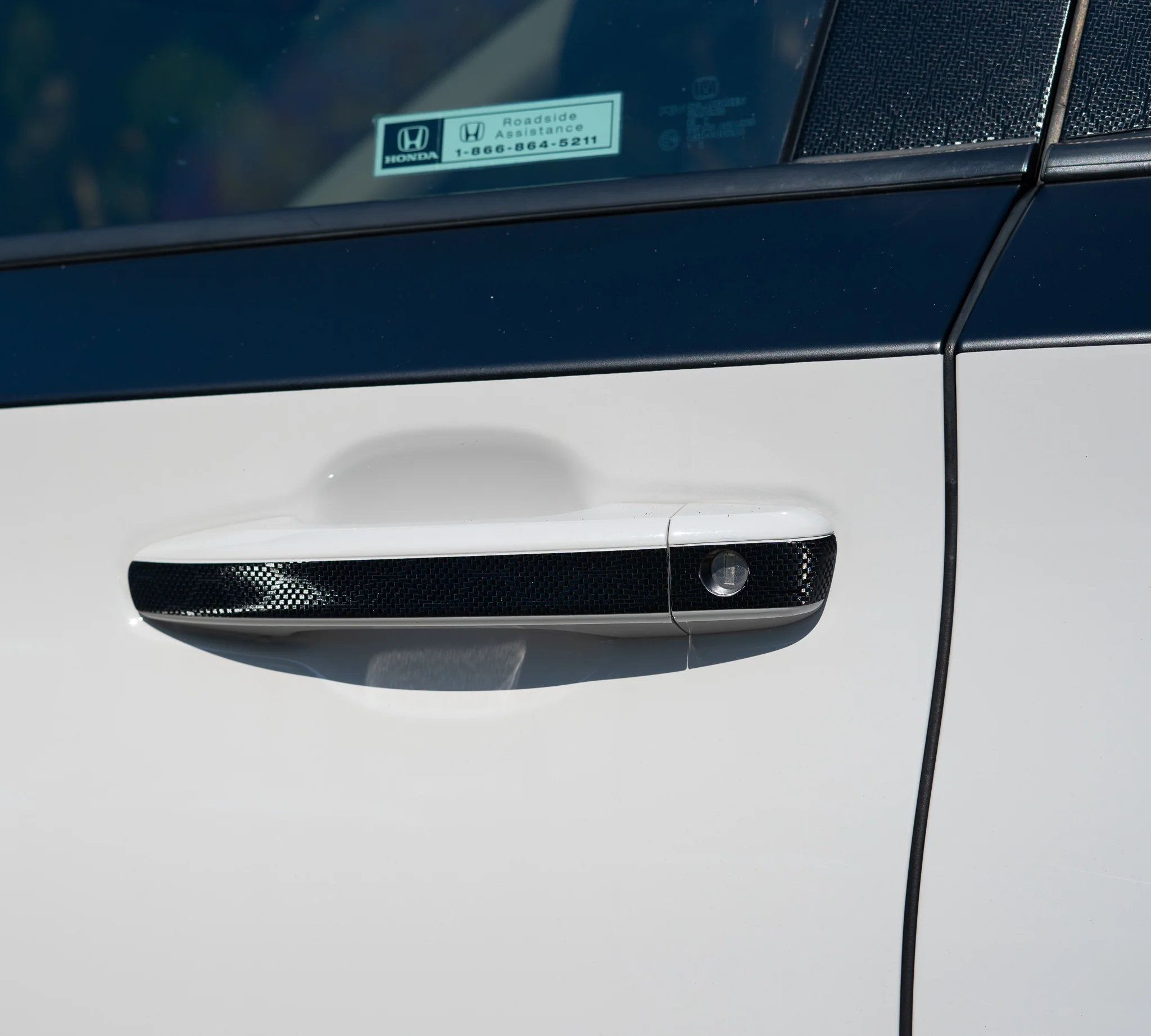 2018-2022 HONDA ACCORD BLACK V2 HEX DOOR SKINS