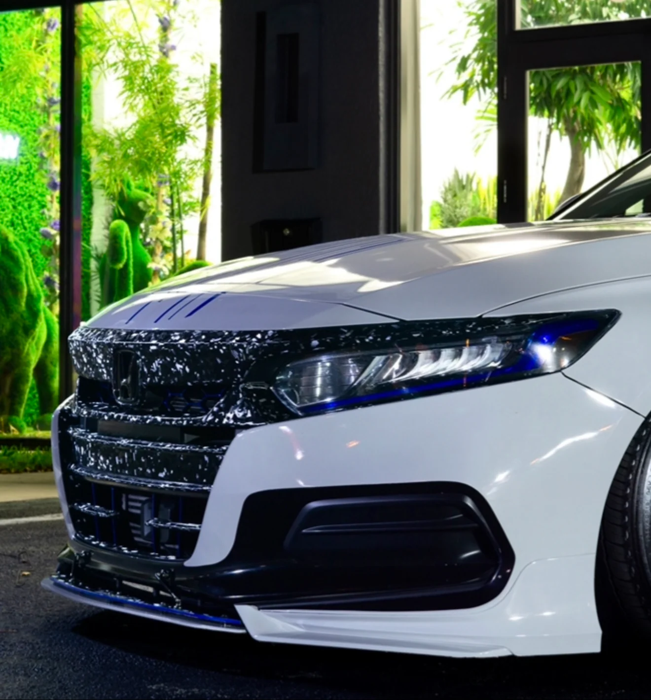 2021-2022 HONDA ACCORD FORGED CARBON FIBER GRILL OVERLAY CHROME DELETE - Image 20