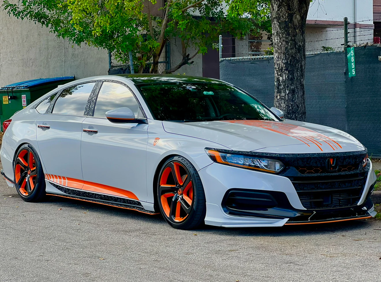 2021-2022 HONDA ACCORD FORGED CARBON FIBER GRILL OVERLAY CHROME DELETE - Image 32