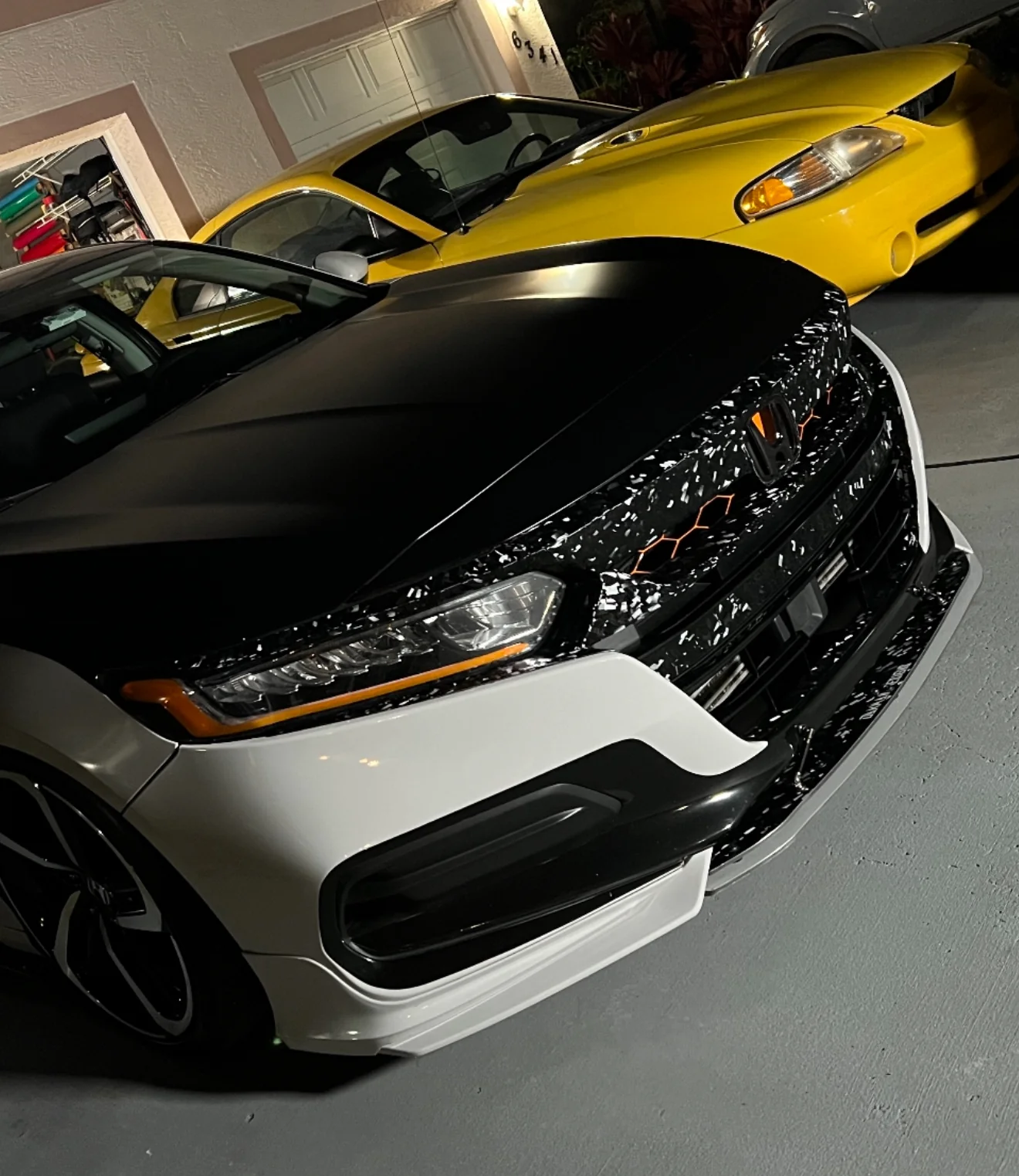 2021-2022 HONDA ACCORD FORGED CARBON FIBER OVERLAY CHROME DELETE GRILL COMPLETE - Image 28