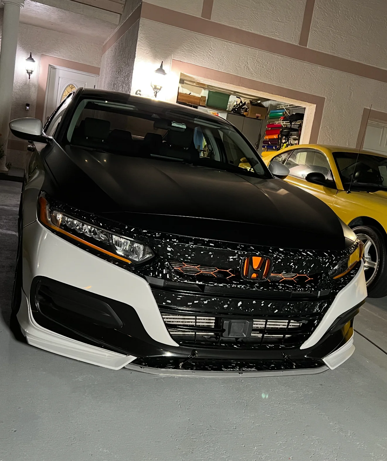 2021-2022 HONDA ACCORD FORGED CARBON FIBER OVERLAY CHROME DELETE GRILL COMPLETE - Image 30