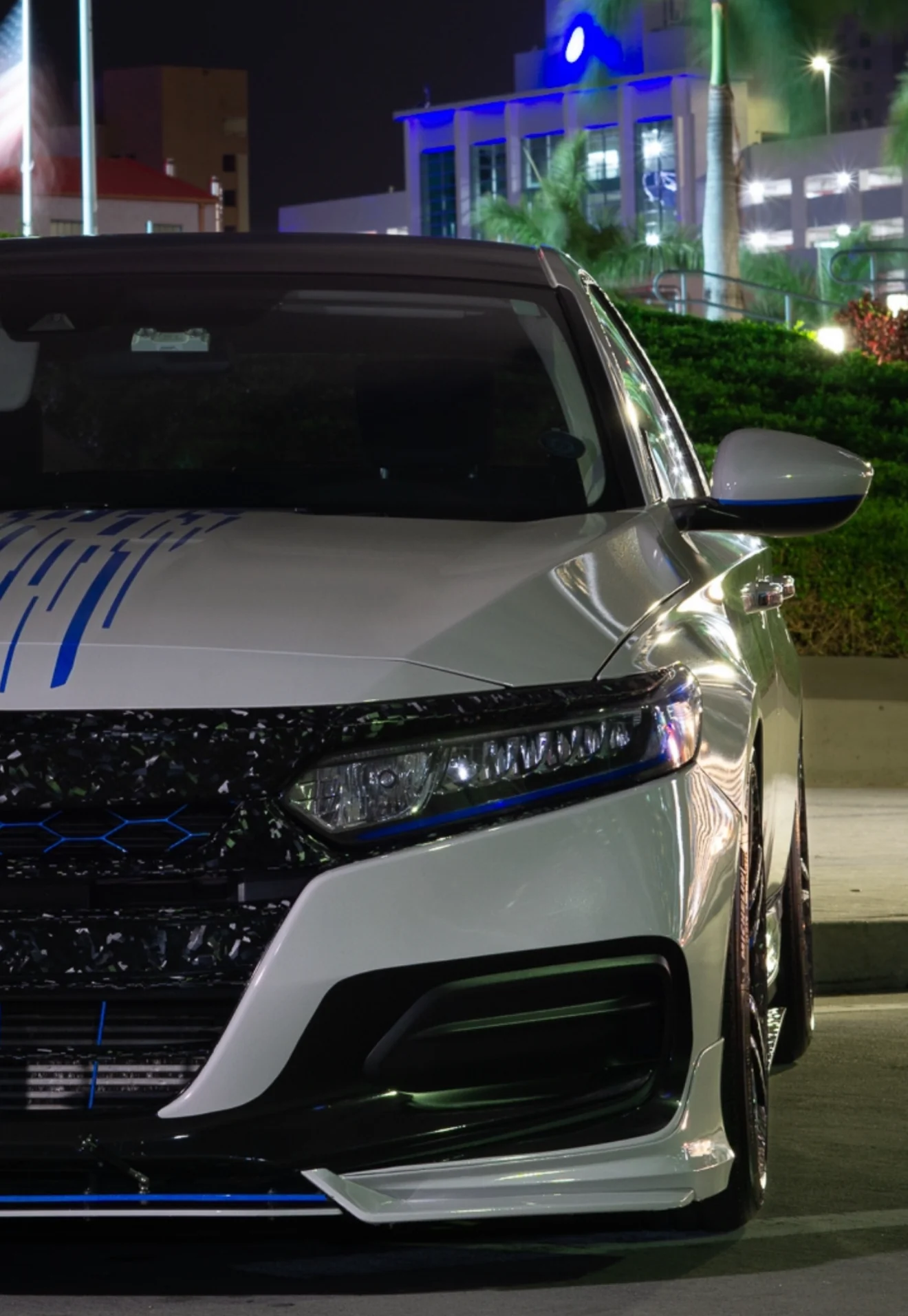 2021-2022 HONDA ACCORD FORGED CARBON FIBER OVERLAY CHROME DELETE GRILL COMPLETE - Image 32