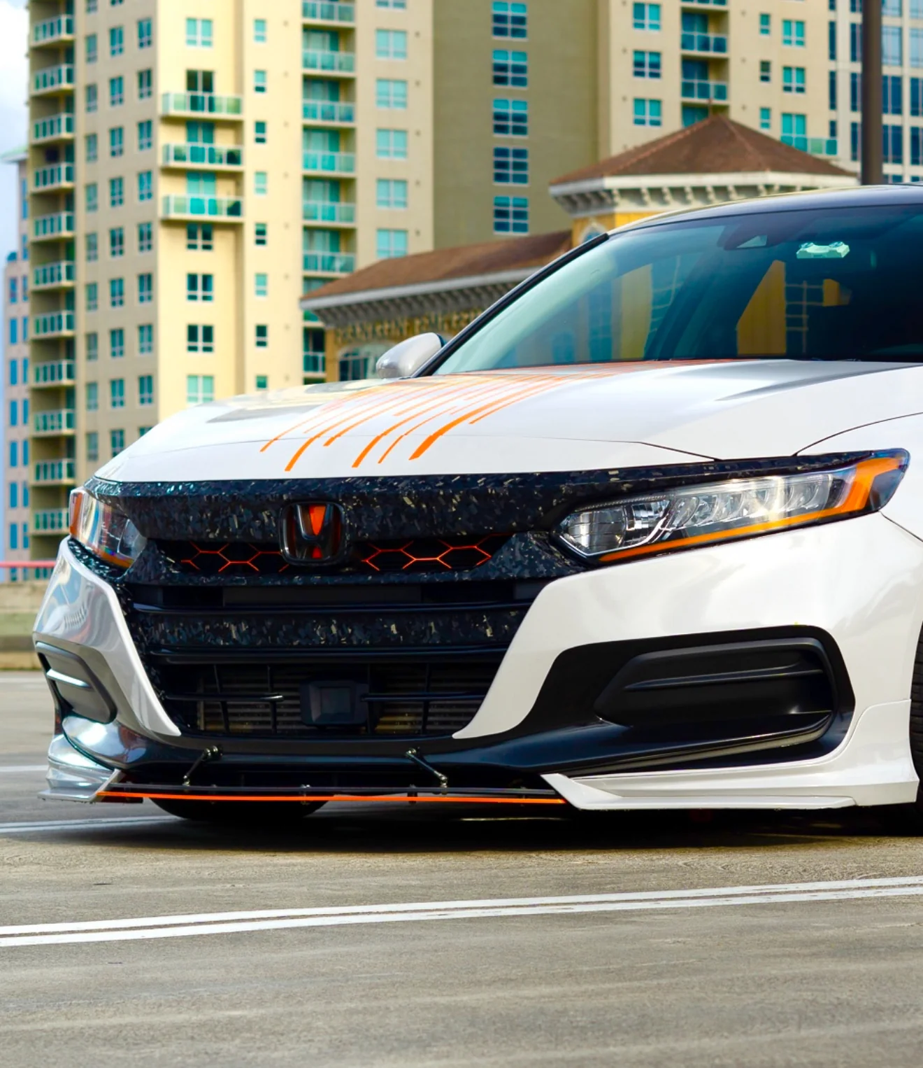 2021-2022 HONDA ACCORD FORGED CARBON FIBER OVERLAY CHROME DELETE GRILL COMPLETE - Image 33