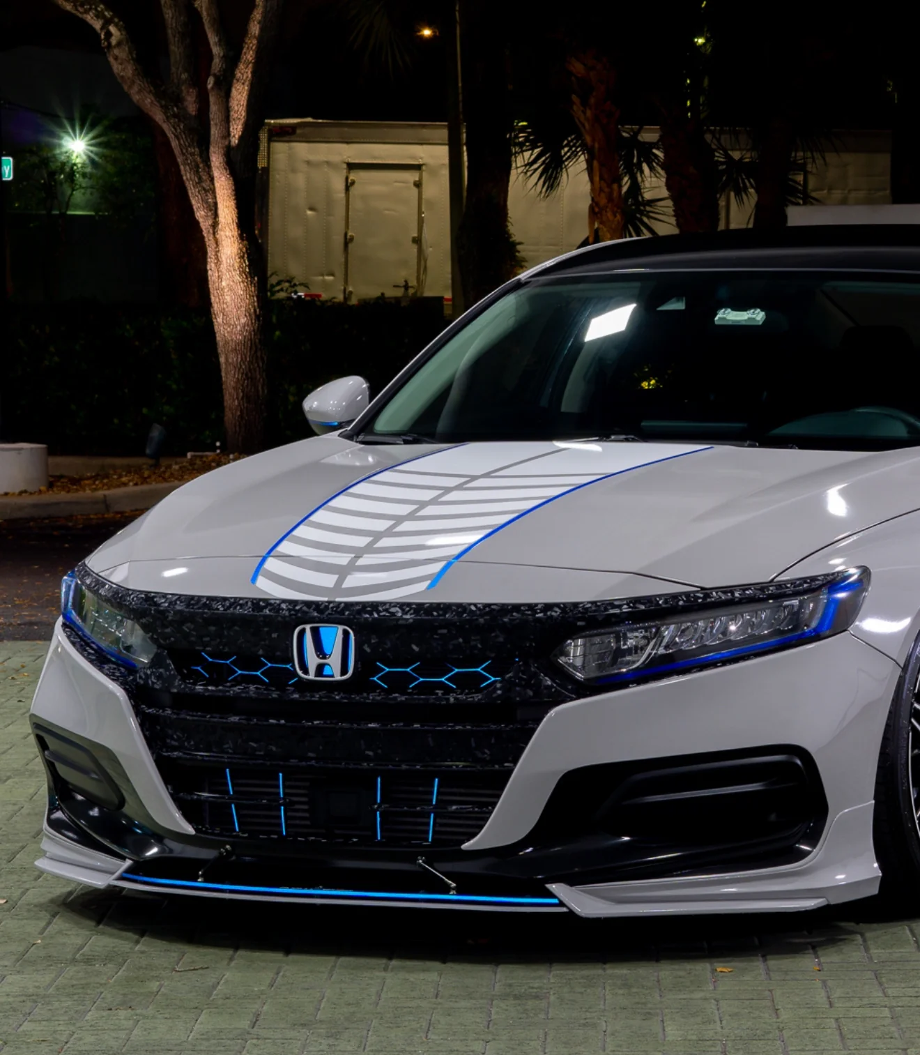 2021-2022 HONDA ACCORD FORGED CARBON FIBER OVERLAY CHROME DELETE GRILL COMPLETE - Image 35