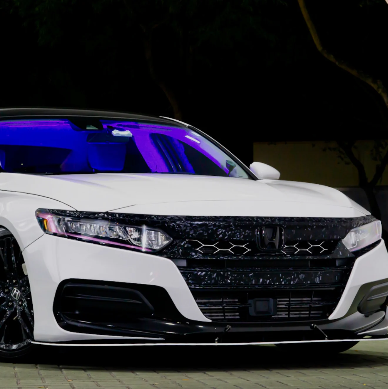 2021-2022 HONDA ACCORD FORGED CARBON FIBER OVERLAY CHROME DELETE GRILL COMPLETE - Image 49