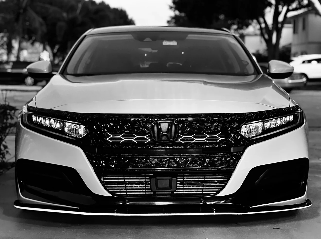 2021-2022 HONDA ACCORD FORGED CARBON FIBER OVERLAY CHROME DELETE GRILL COMPLETE - Image 52