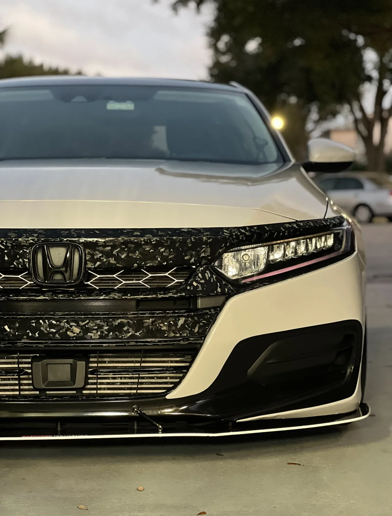 2021-2022 HONDA ACCORD FORGED CARBON FIBER OVERLAY CHROME DELETE GRILL COMPLETE - Image 53