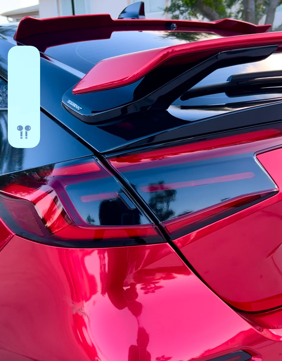 2022-2026 Honda Civic Hatchback Reverse Brake Tail Light overlay