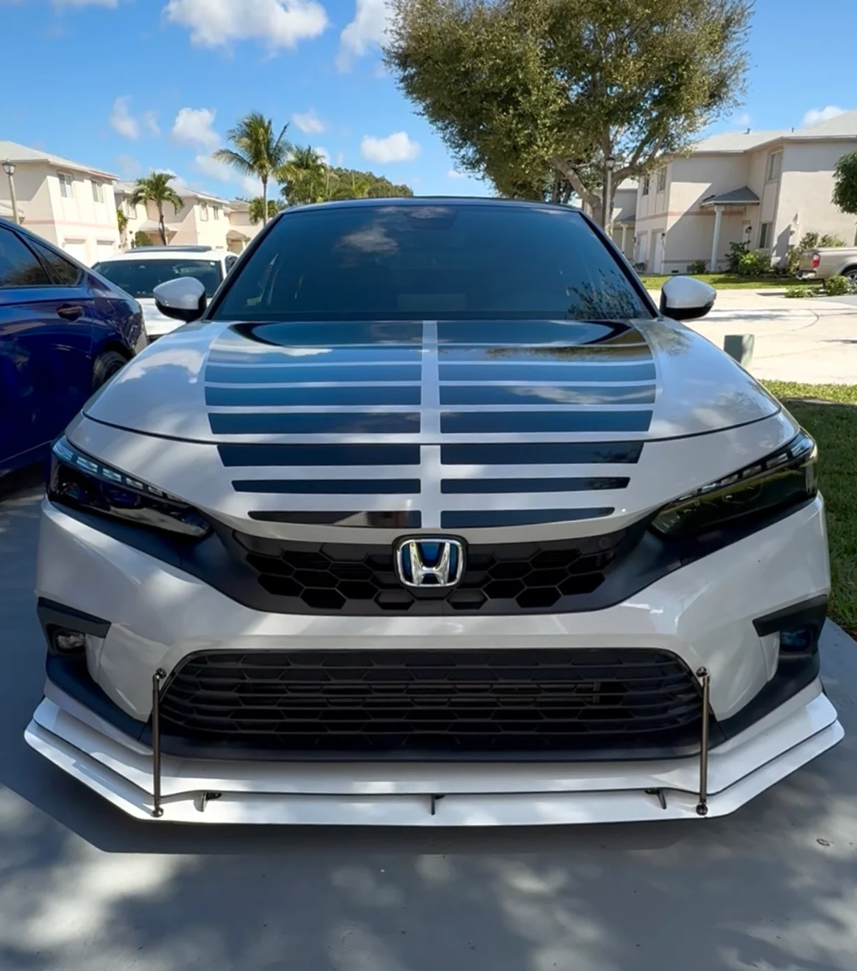 2022-2025 HONDA CIVIC 3RD GENERATION HOOD STRIPE - Image 2
