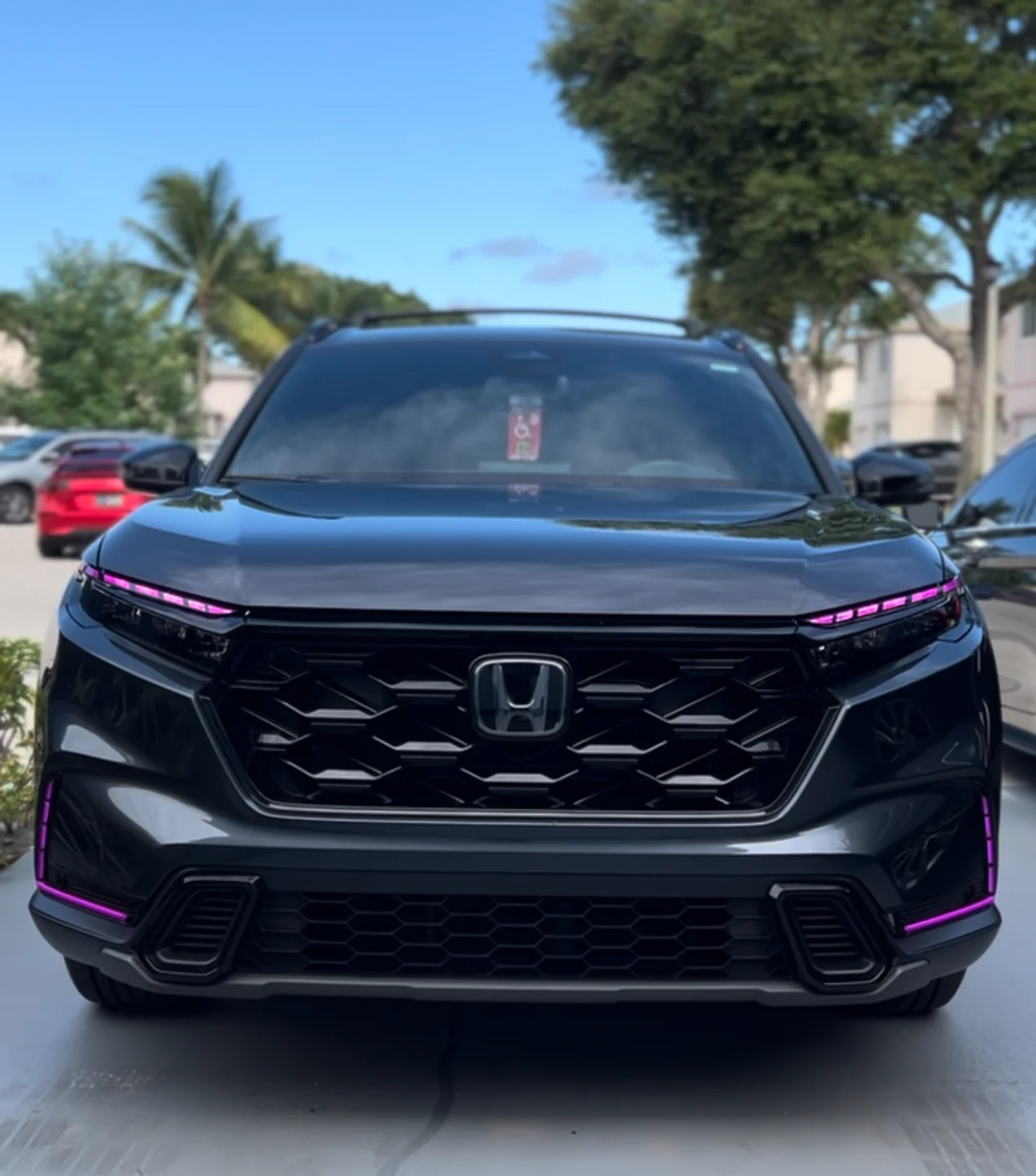 2023-2025 HONDA CR-V MATRIX GLOSS BLACK DRL HEADLIGHT TINT - Image 3