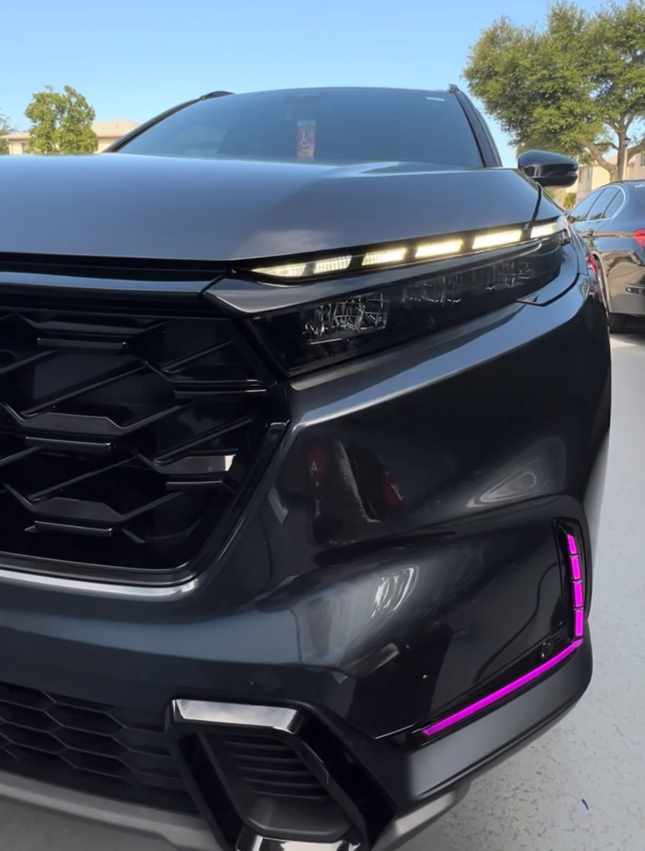 2023-2025 HONDA CR-V MATRIX GLOSS BLACK DRL HEADLIGHT TINT - Image 5