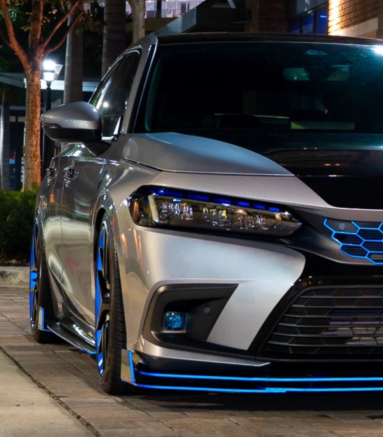 2022-2026 HONDA CIVIC MATRIX GLOSS BLACK HEADLIGHT DRL, FOGS & REFLECTOR TINT - Image 16