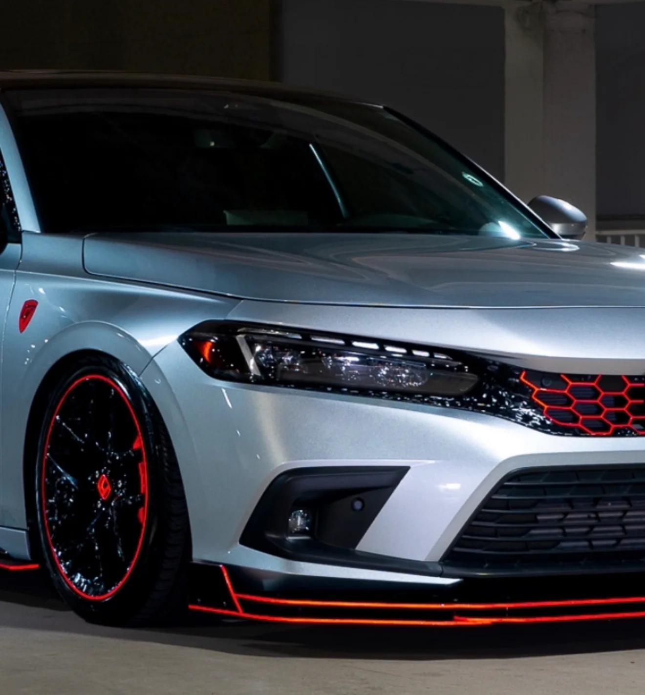2022-2026 HONDA CIVIC MATRIX GLOSS BLACK HEADLIGHT DRL, FOGS & REFLECTOR TINT - Image 17
