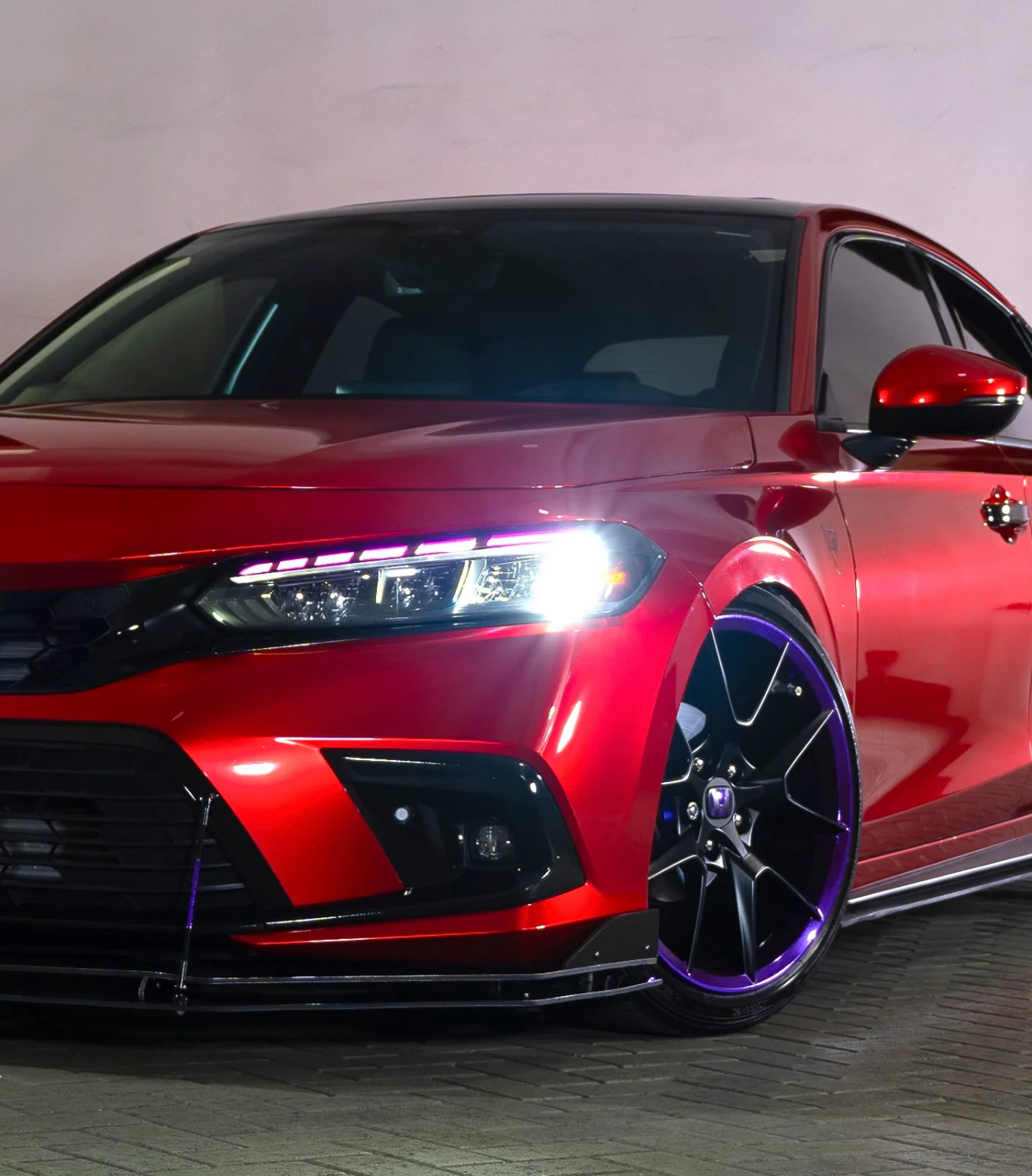 2022-2026 HONDA CIVIC MATRIX GLOSS BLACK HEADLIGHT DRL, FOGS & REFLECTOR TINT - Image 21