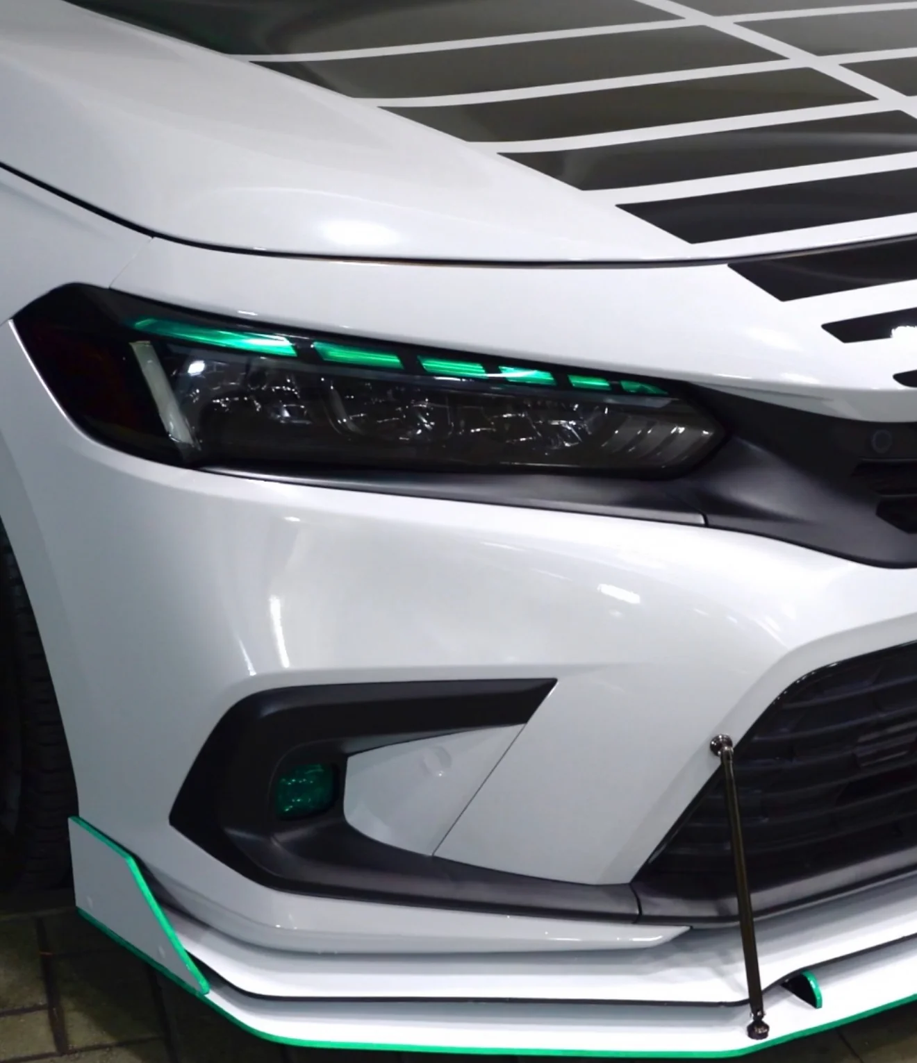 2022-2026 HONDA CIVIC MATRIX GLOSS BLACK HEADLIGHT DRL, FOGS & REFLECTOR TINT - Image 29