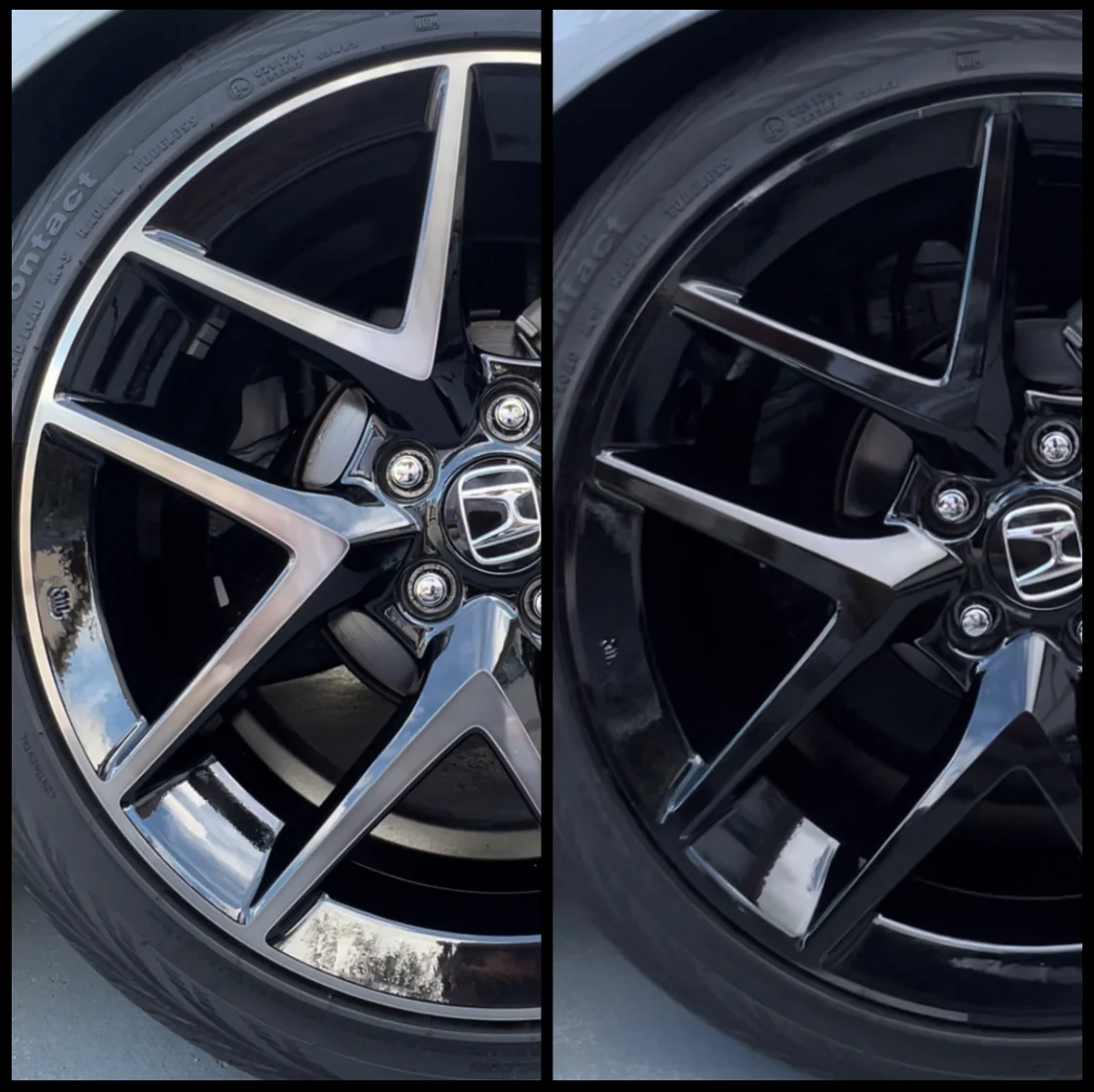 2022-2024 HONDA CIVIC SPORT WHEEL OVERLAY RIM CHROME DELETE