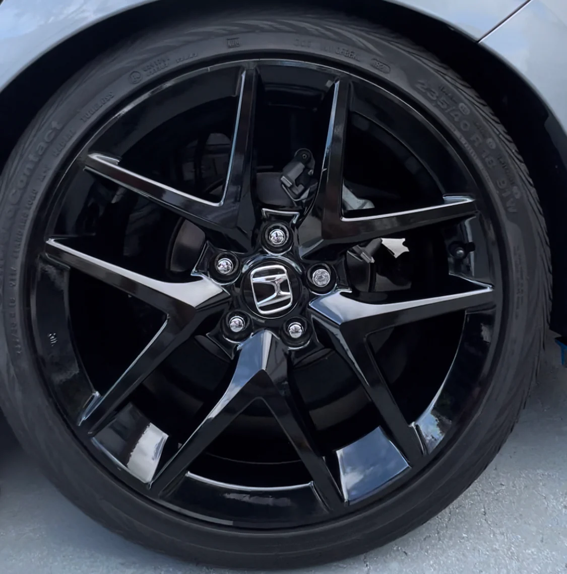 2022-2024 HONDA CIVIC SPORT WHEEL OVERLAY RIM CHROME DELETE - Image 2