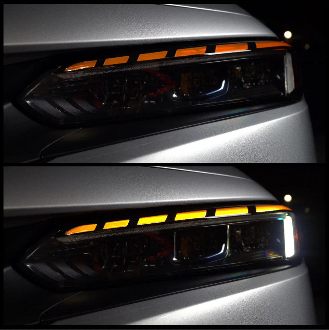 2022-2026 HONDA CIVIC MATRIX GLOSS BLACK DRL HEADLIGHT TINT - Image 27