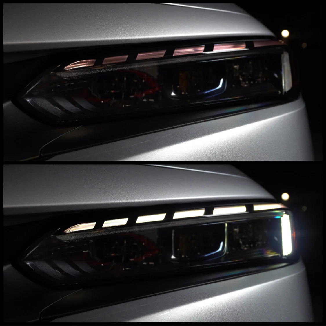 2022-2026 HONDA CIVIC MATRIX GLOSS BLACK DRL HEADLIGHT TINT - Image 34