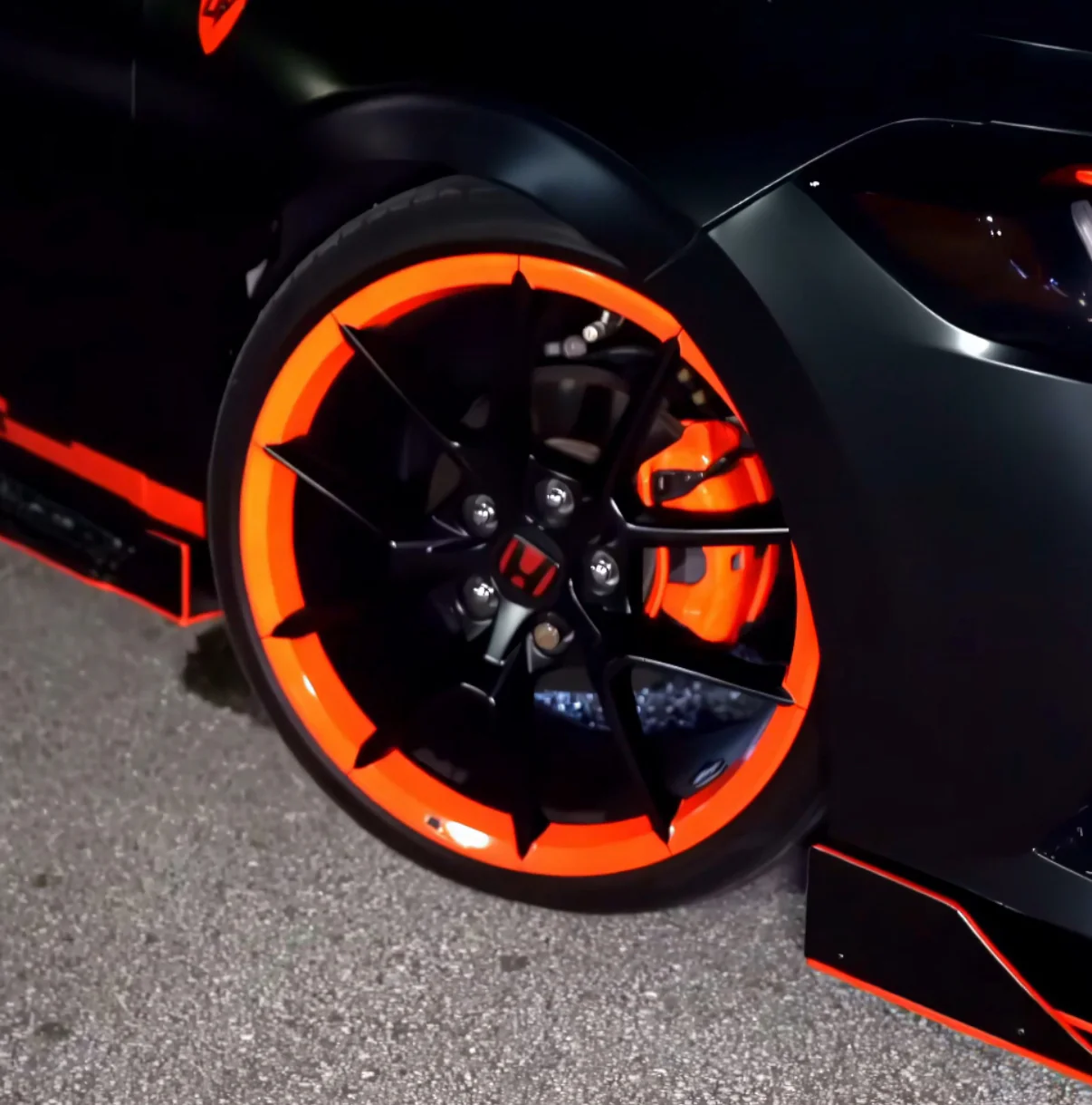 2023-2026 HONDA CIVIC TYPE R FL5 WHEEL REFLECTIVE OVERLAY RIM SKINS - Image 13