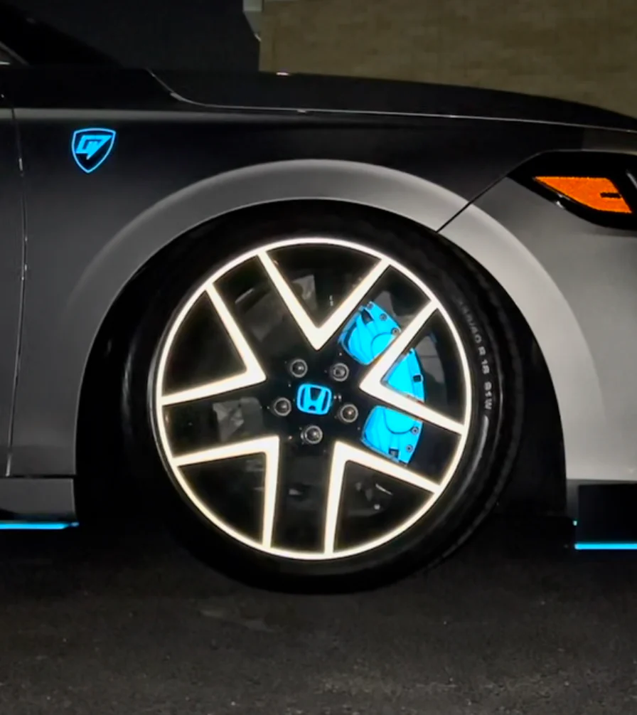 2022-2024 HONDA CIVIC SPORT WHEEL OVERLAY RIM CHROME DELETE - Image 4