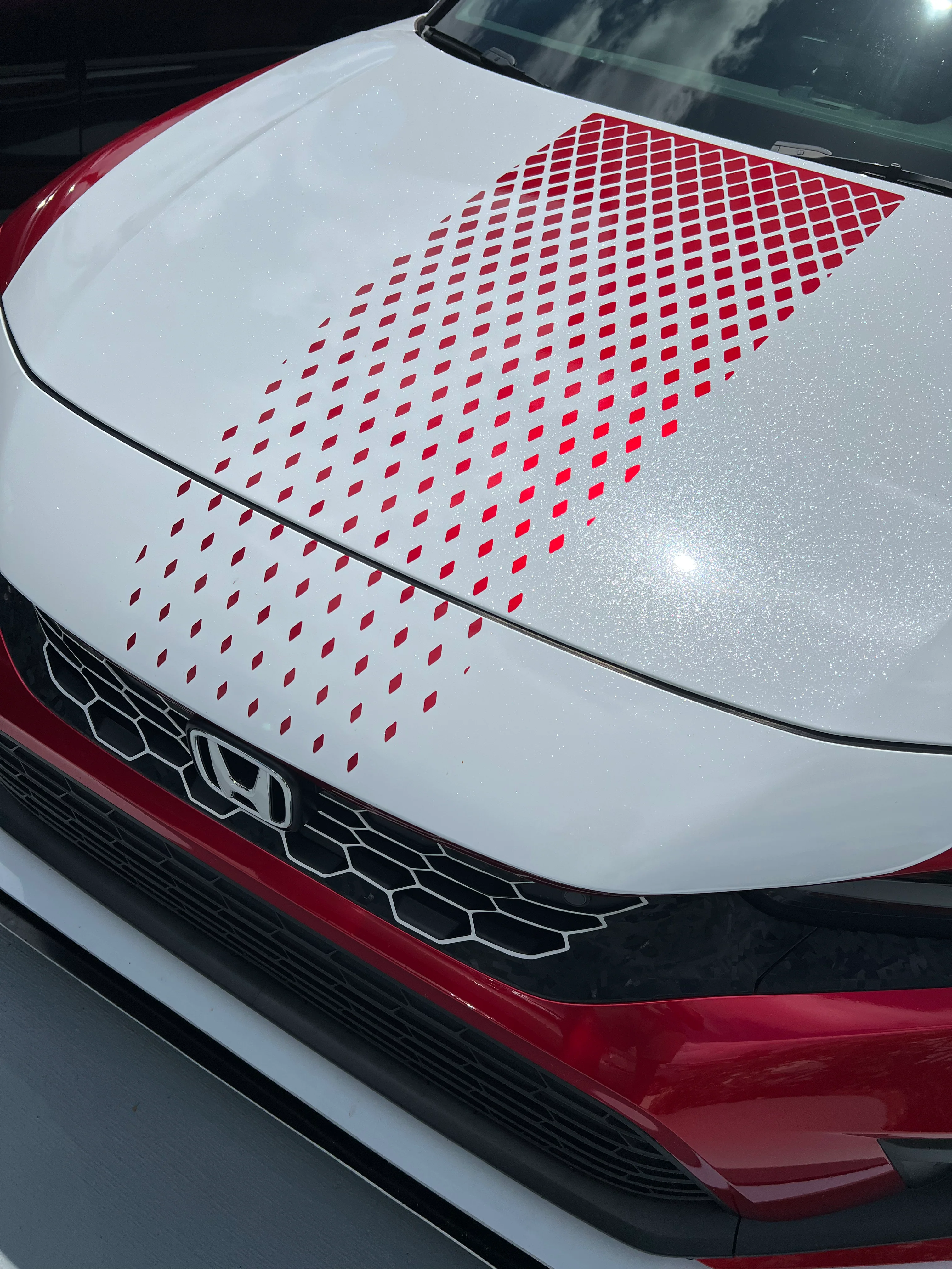 2022-2024 HONDA CIVIC DIAMOND HOOD STRIPE